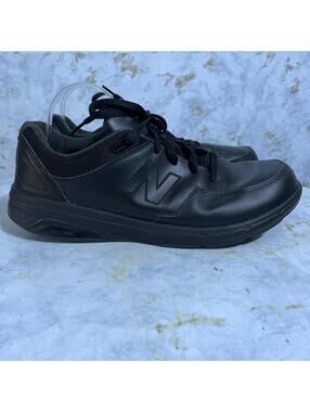 New Balance 813 Mens Size 13 Wide EE Shoes Black Leather Walking Rollbar Sneaker